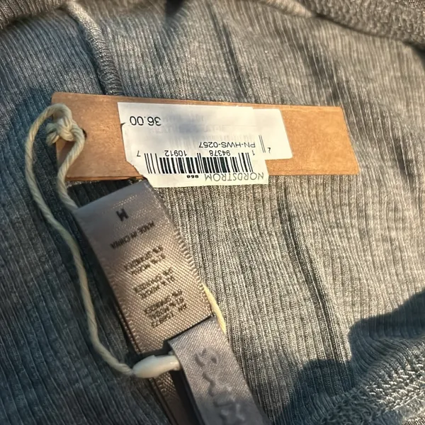NWT Skims‎ Cotton Rib Boxer Heather Grey Size Medium - Image 5