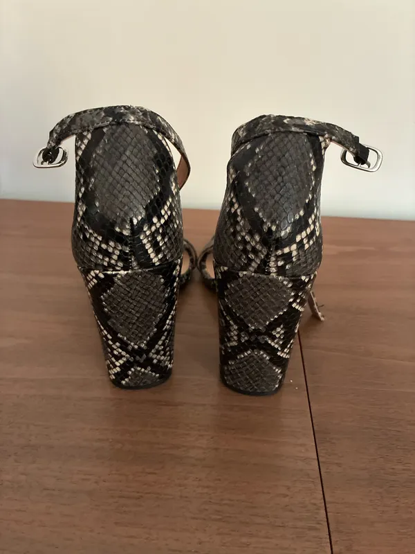 Snakeskin Block Heels A New Day - Image 4