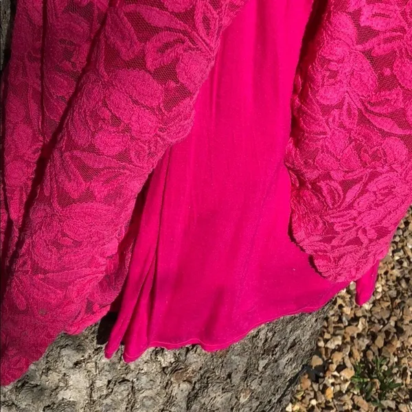 Free People Pink Lace Maxi‎ Dress - Image 5