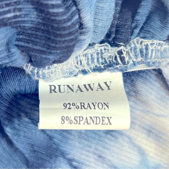 Runaway The Label Eccentric Blue‎ Tie Dye Dress Size 2 - Image 12