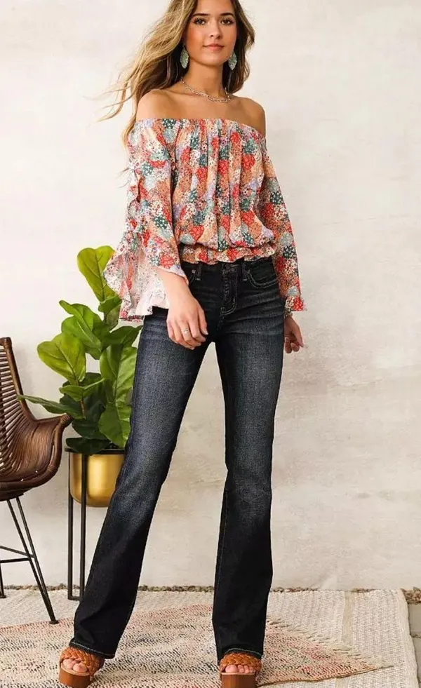 Patchwork Ruffle Top - Image 5