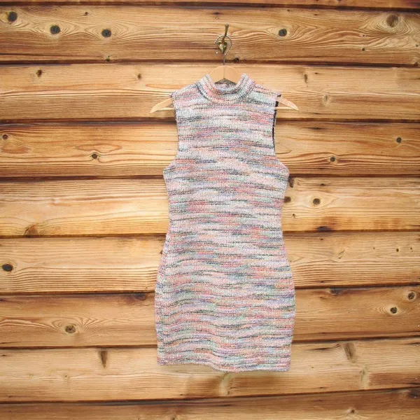 NWOT Revolve Majorelle Stretch Tweed Metallic Mini Dress - Image 4
