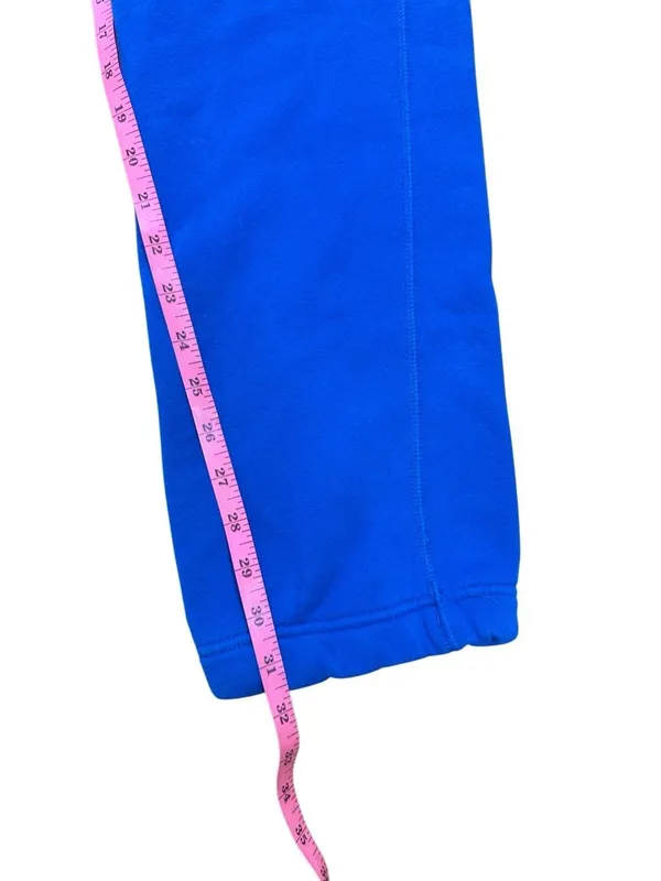 Y2K Abercrombie & Fitch Bright Blue Straight Leg Sweatpants Medium - Image 6