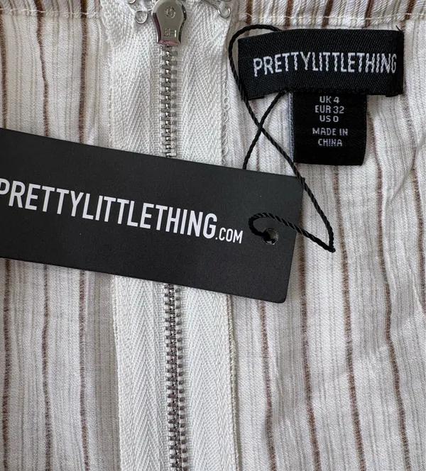 Pretty Little Thing Striped Halter Top - Image 4
