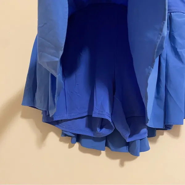 Aerie Offline Cornflower Blue Pleated Athletic Skirt size Large - Image 2