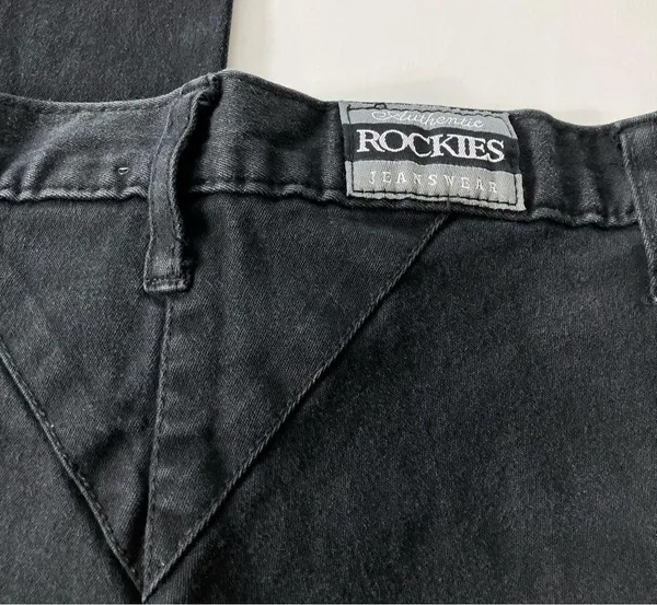 Rockies | Vintage Relaxed Black Denim High Waist Jeans 29 - Image 7