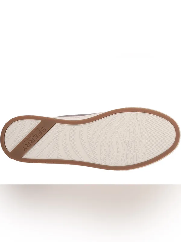 Sperry Gray Suede Low-Top Sneakers with Brown Heel Accent - Image 6