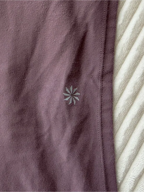 Athleta Dusty Mauve Cutout Back Active Crop Tank Top L - Image 4
