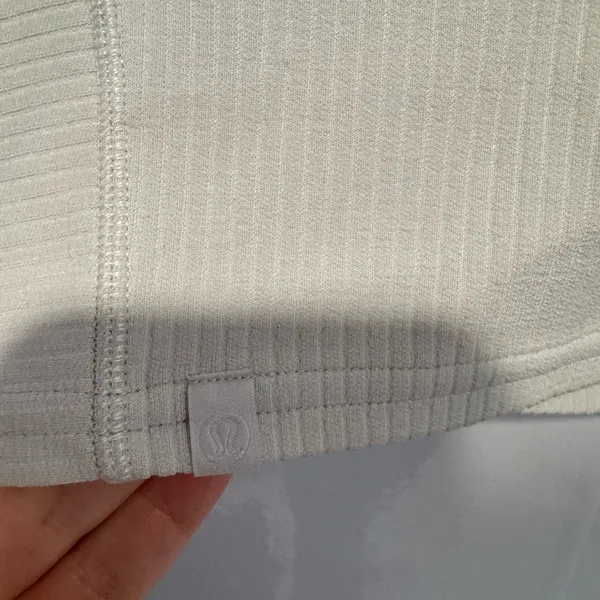 Lululemon ribbed softstreme‎ off white tank top - Image 3
