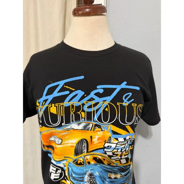 Fast & Furious Graphic Women T-Shirt S Black Toyota Supra Nissan Skyline Racing - Image 9