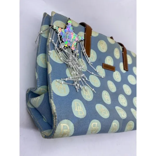 DOONEY & BOURKE Blue Brown Shoulder Bag Customized - Image 9