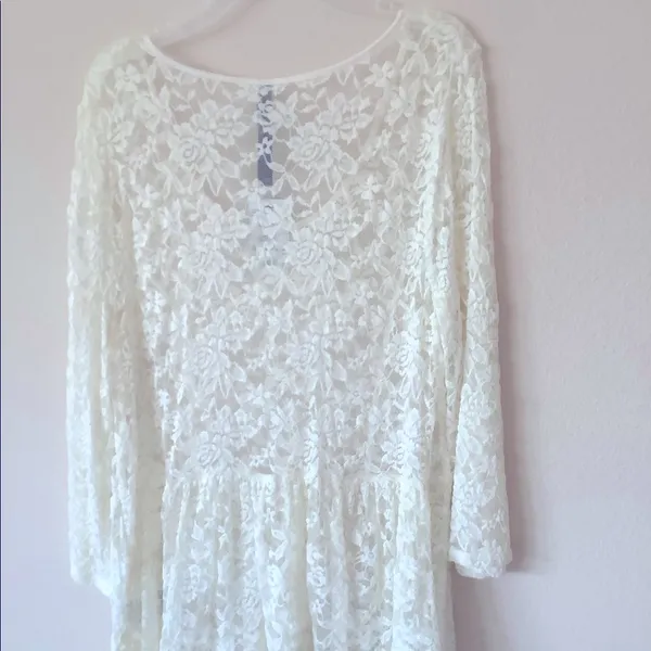 NEW Beautiful LACE NET TOPS XL White from Jessica Simpson, Delicately Beautiful - Image 6