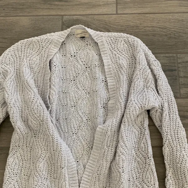 Universal threads light gray open cardigan - Image 2