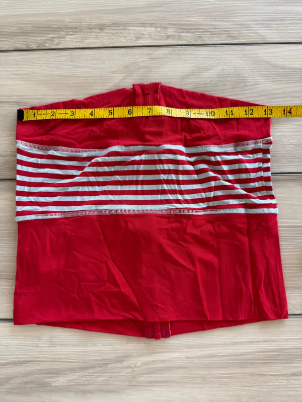 I AM GIA Blare Zip Up Boob Tube Top Red Medium NWT IN PACKAGE - Image 12