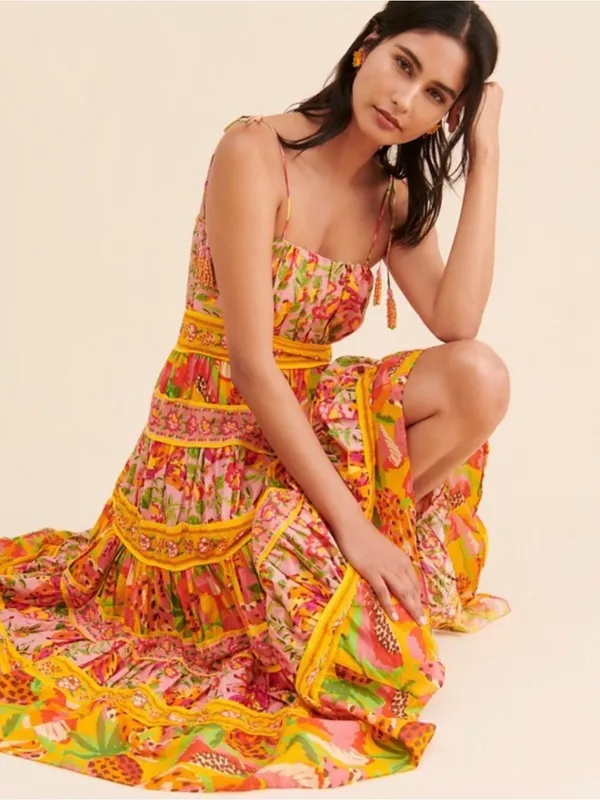 Farm Rio Women's Mixed Fruits Paradise Midi Dress - Image 11