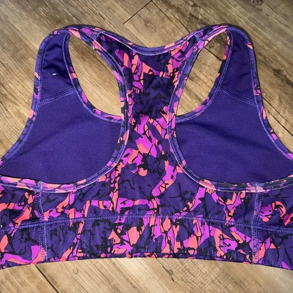 Nike Dri fit purple and pink sports bra #fitness XS - Image 4
