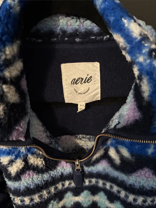 Aerie fleece quarter zip pullover - Image 2