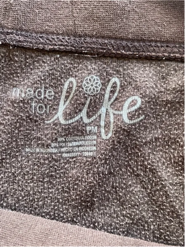 Women's Made for Life Brown Petite Track Pants & Joggers MP - Image 2