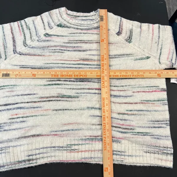 OLD NAVY Long Sleeve Pullover Sweater White Striped Women's Sz 3X NWT - Image 7