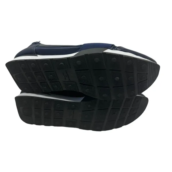 Balenciaga Race‎ Runners Navy Blue Leather Mesh Shoes Low Top Womens 38 US 7.5-8 - Image 8