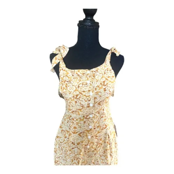 Free People Sugar Sands Wide Leg Jumpsuit In Honey - Image 5
