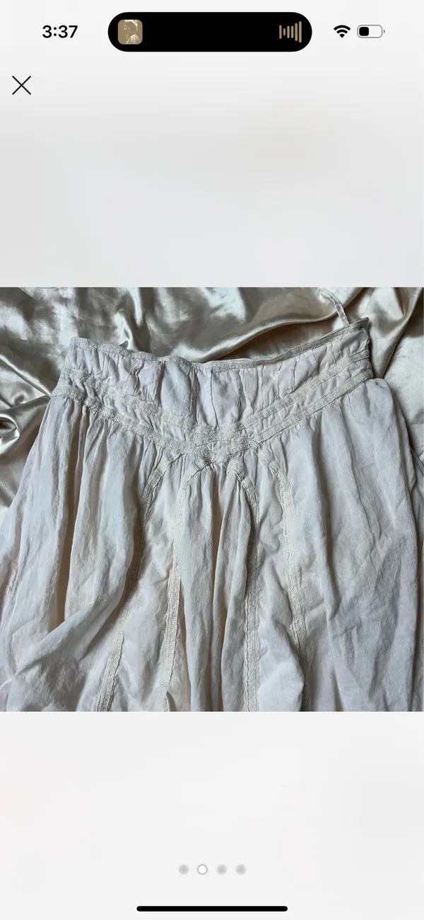 White vintage Skirt Size L - Image 4
