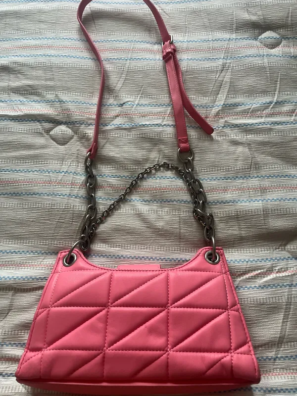 Steve Madden Pink Crossbody Purse Faux Leather - Image 4