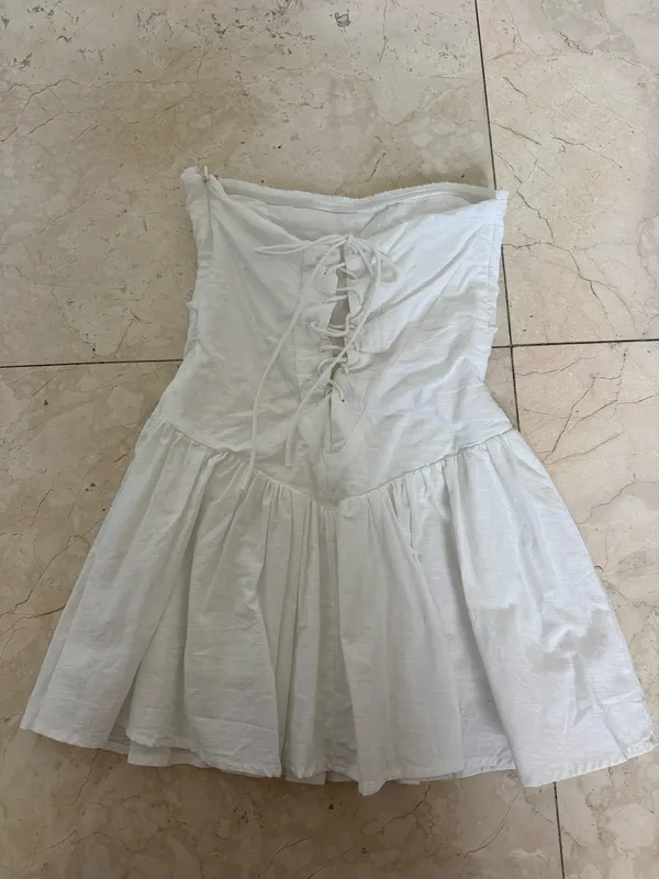 Peppermayo White Mini Dress - Image 3