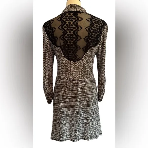 Living Doll LA Lace Back Cardigan Dress Large Goth Witchy Whimsigoth Bohemian - Image 2