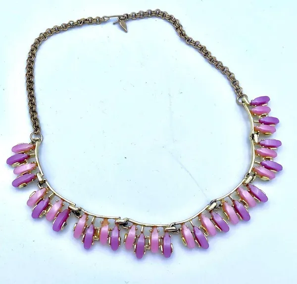 Vintage Pink/Purple Necklace - Image 3