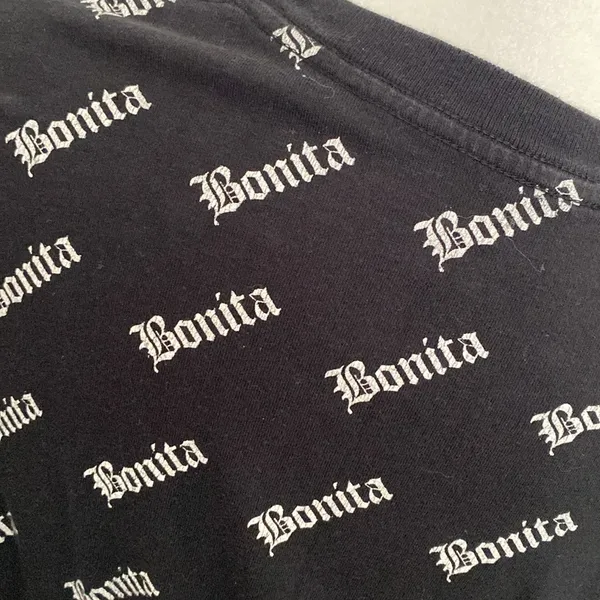 Viva La Bonita Black Graphic t-Shirt - Image 4
