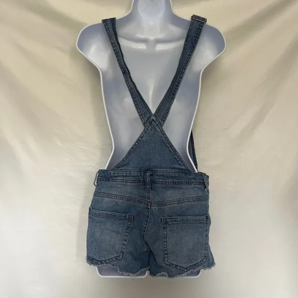 Empyre Cora Denim Y2K Jean Women Shortalls Sz 5 Grunge Indie Distressed Raw - Image 9