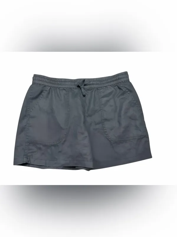 Quince Ladies 100% European Linen Shorts Black Size Medium - Image 4