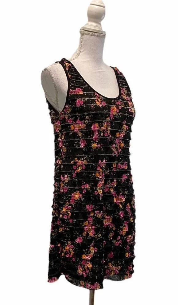 Free People Layer Sleeveless Floral Mini Dress - Image 2
