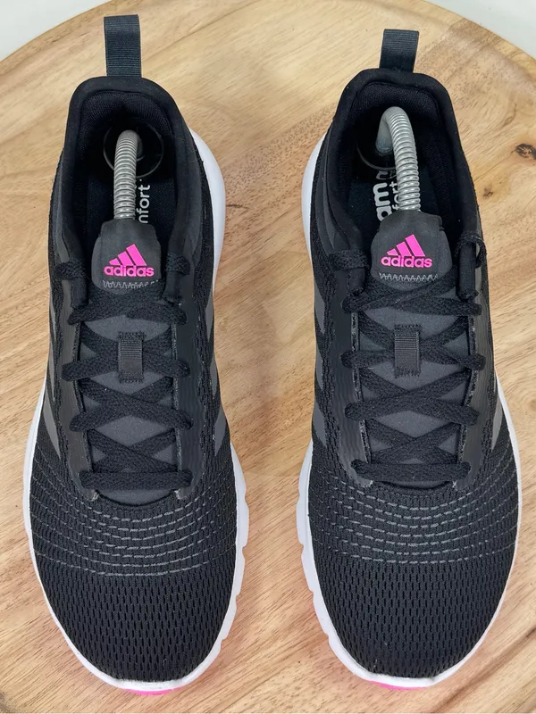 Adidas FluidUp Knit Running Shoe Sneakers Black Pink White Women Size 9.5 H02007 - Image 4