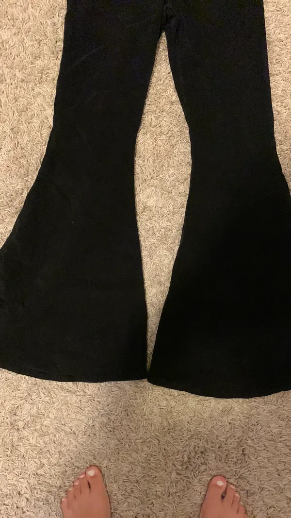 Botique Velvet Bell Bottoms Size M - Image 4