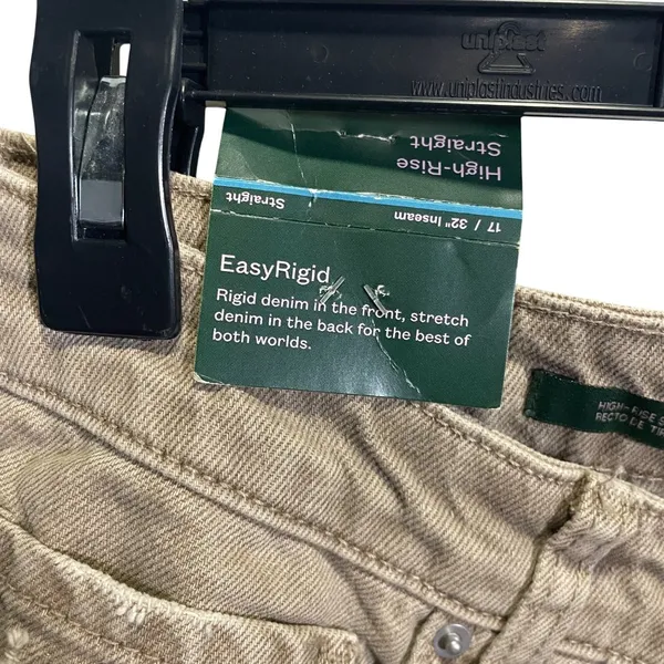 Wild Fable High-Rise Straight Jeans 17 Light Brown Distressed‎ - Image 4