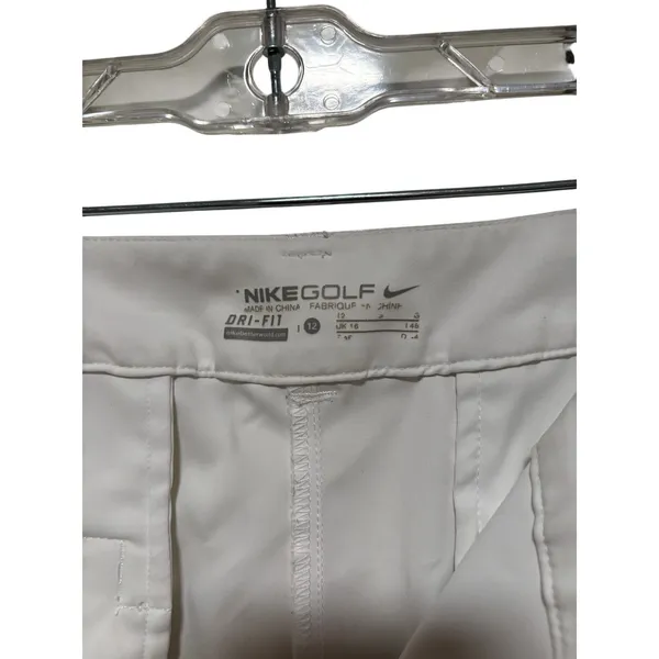 Nike Golf White Dri-FIT Shorts Size 12 - Image 7