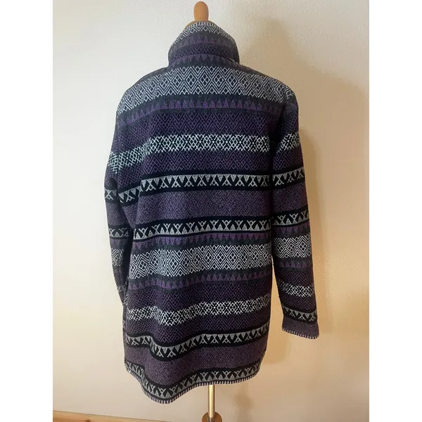 Outback Trading Company Moree Jacket purple Aztec contrasting white trim XL - Image 4