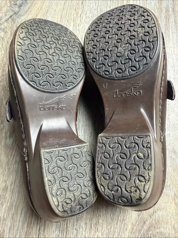 Dansko Leather Mary Jane Clogs Size 37 (US 6.5-7) - Image 12