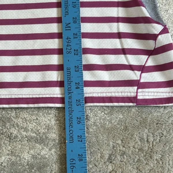 Patagonia Shirt Womens Medium Capilene 3 Midweight Crew Baselayer Top Striped - Image 6