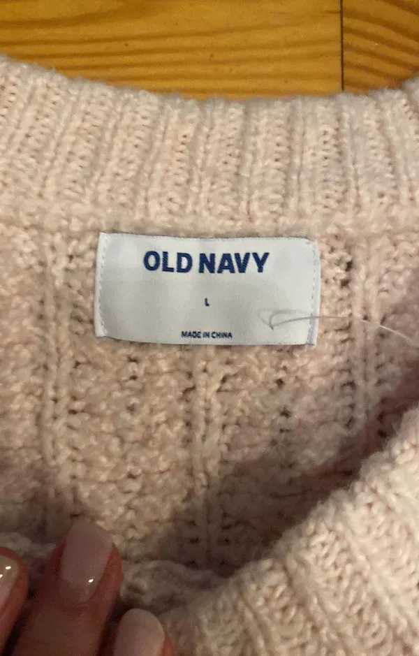 Old Navy Sweater Size Large Light Pink - Image 4