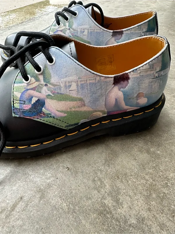 Dr. Martens 1461 THE NATIONAL GALLERY SEURAT OXFORD SHOES Bathers at Asnières - Image 12