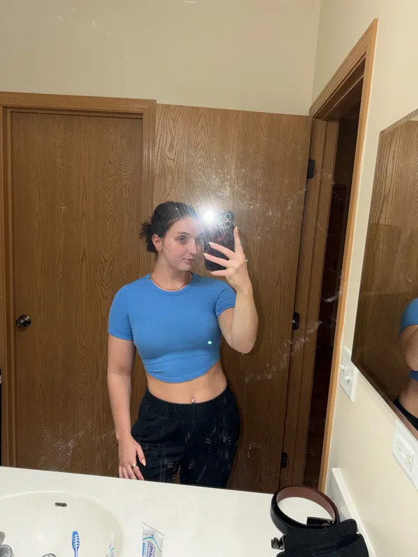 Lululemon ribbed cropped short sleeve  - Image 4
