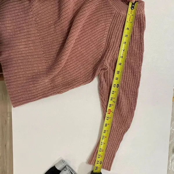 Universal Thread Chunky Knit Sweater | Dusty Rose Pullover | Size M - Image 5