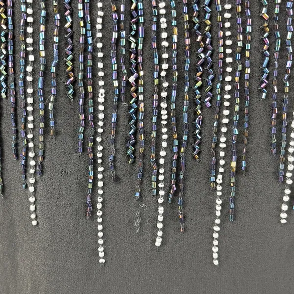 Angie Womens Beaded Top M Glam Evening Cocktail Party‎ Glam Art Deco Holiday - Image 6