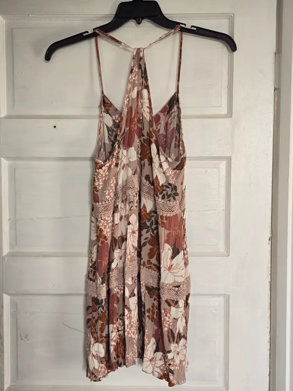 Shyanne Blush Multi Floral Spaghetti-Strap Mini Dress - Image 3