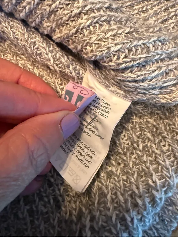 J.Crew Mercantile V-Neck Textured Sweater Top in Gray Heathered Size XL - Image 9