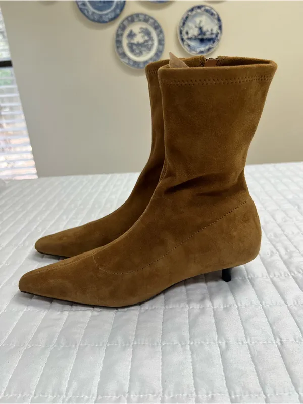 Madewell The Ciel Glove Ankle Boot in Warm Chestnut Brown Size 6.5 - Image 8