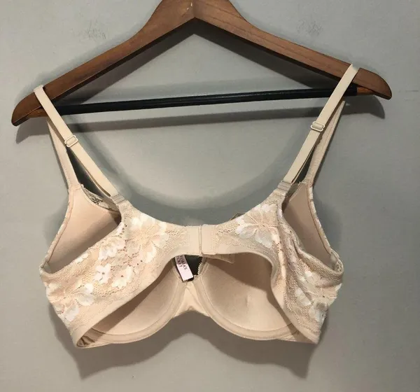 Victoria's Secret Pushup Bar in Floral Lace Cream & White 34D - Image 4